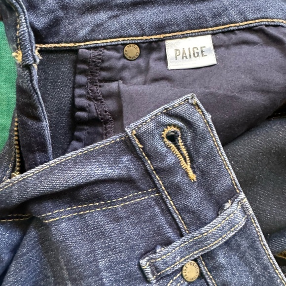 PAIGE “Verdugo Ankle” Women’s, Zip Up, 5 Pocket, Distressed, Blue Jeans. Size 26 - Picture 6 of 8